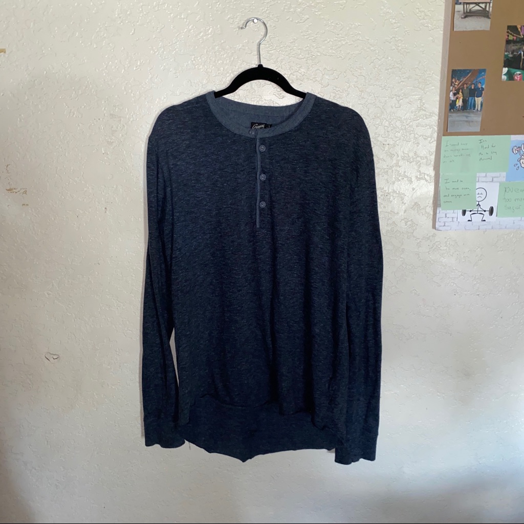 Gray-Blue Grayers Men’s Long Sleeve Shirt